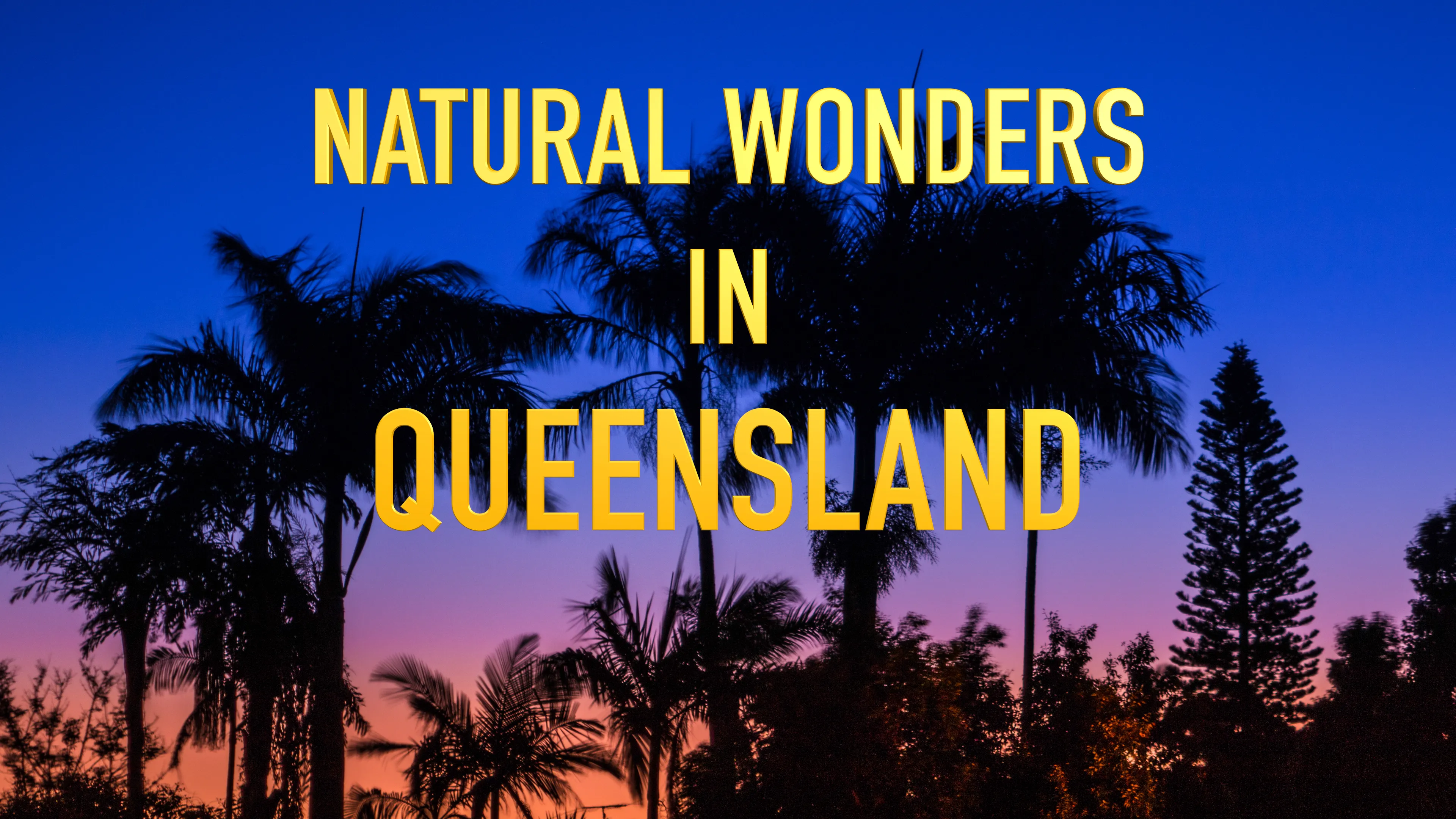 Natural Wonders in Queensland poster